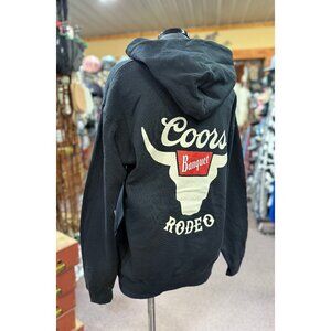 NEW Coors Rodeo Cowboy Hoodie in Black